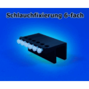 Schlauchfixierung 6-fach 7mm Glaskante - Korallenableger.com