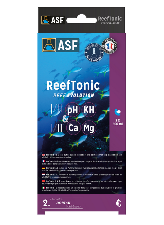 Reef Tonic 1 & 2, 2x500ml - pH, kH and Ca stabilizer Aquarium Systems