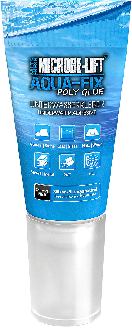 Aqua-Fix Poly Glue 60 g Tube
Unterwasserkleber schwarz für Meer- und Süßwasser Microbe-Lift