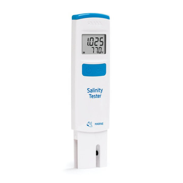 Tester f. Leitfähigkeit/°C in Salzwasser, wasserdicht (0,0-70,0 ppt (g/l), 0,0-70,0 PSU, 1,000-1,041 spez. Dichte, 0,0-50,0°C) Hanna Instruments