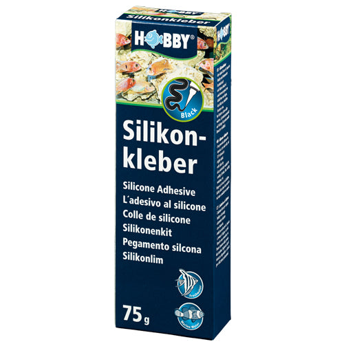 Silikonkleber, Tube  schwarz, 75 g, SB Hobby